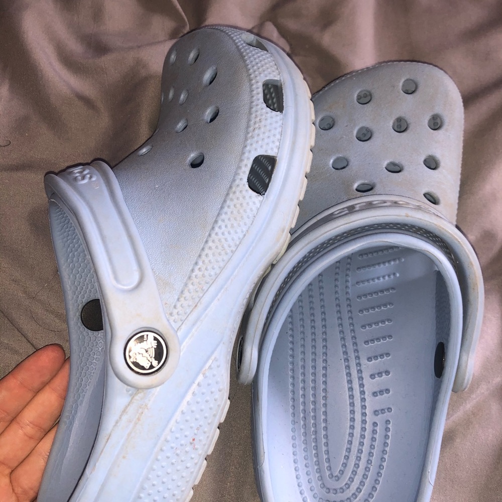 Baby blue Crocs